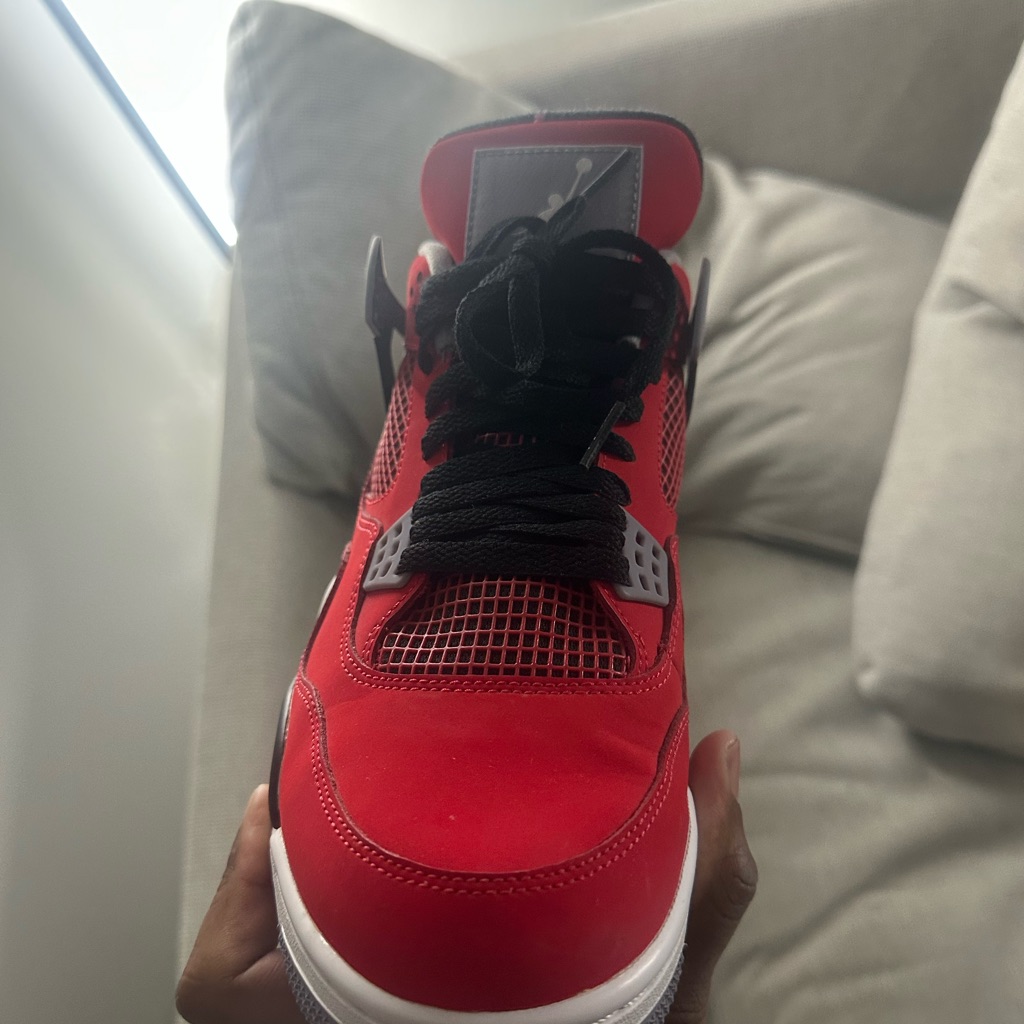 Red And Black Sneakers Been Worn 1x